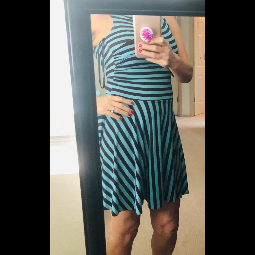 My Michelle/Woman’s dress striped dress. Sz small - Picture 5 of 7